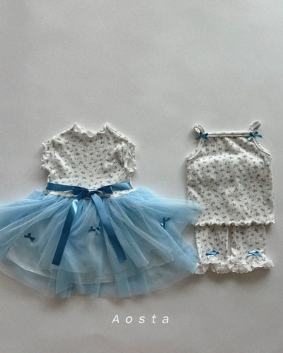 AOSTA65｜(6m-5y) 3款山茶花蕾絲連身裙17