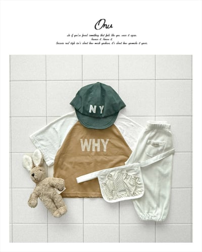 onu09｜(70cm-115cm) 英字印花七分袖上衣13