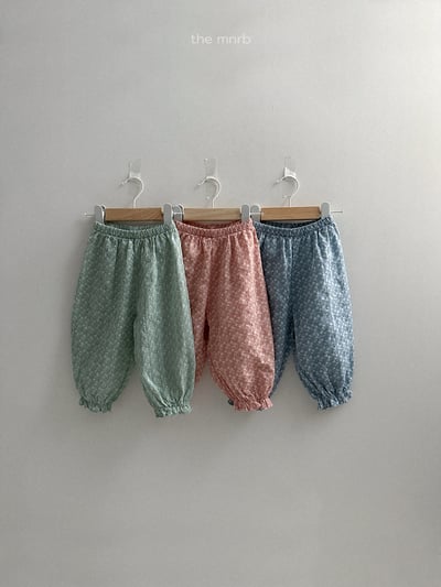 MiniRobe04｜(70-110) 雪花印花縮口長褲3