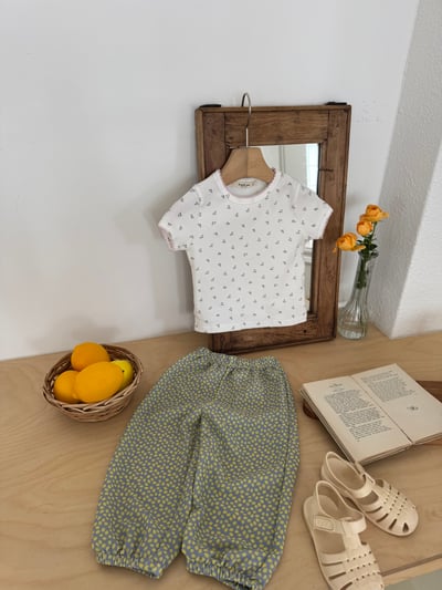 LePetitmot07｜(80-125cm) 小櫻桃線邊上衣5