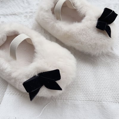 毛毛蝴蝶結絨學步鞋12