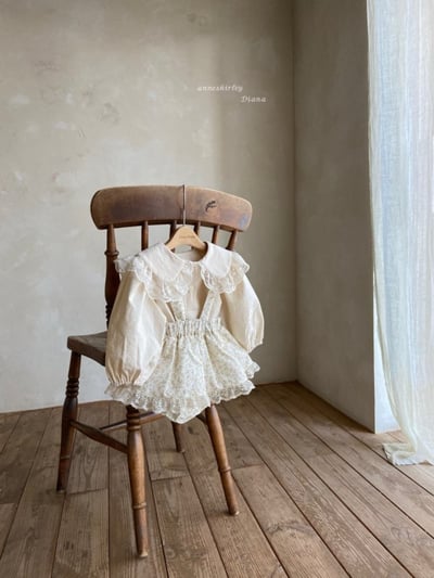 Anne Shirley17｜(3m-22m) 2色格紋/碎花蕾絲吊帶褲裙10