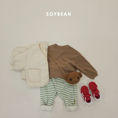 Soybean50｜(75cm-118cm) 寬鬆磨毛素面上衣11
