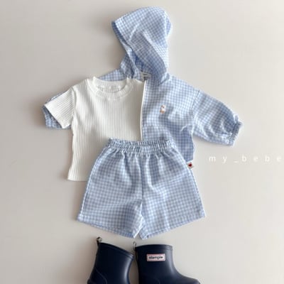 my_bebe21｜(80-120cm) 拉鍊連帽外套褲子套裝6