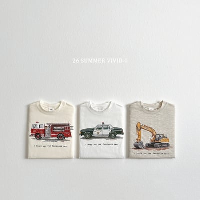 vivid79｜(78cm-125cm) 3款復古車車系列短袖上衣2