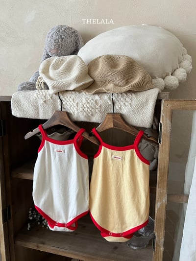 thelala65｜ (0m-18m) 滾邊無袖包屁衣6