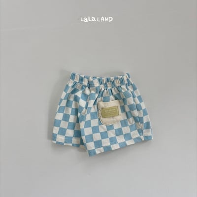 lala land17｜(3m-18m) 3色經典棋盤格紋短褲21
