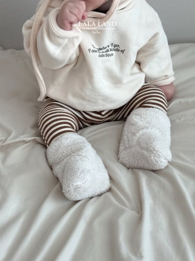 lala land39｜(60cm-83cm) 2色簡約英字連帽休閒上衣3