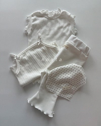 AOSTA03｜(6m-5y) 4色木耳邊果凍褲15