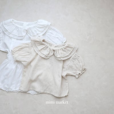 mimi market34 (75-90cm)  雙層荷葉邊上衣7