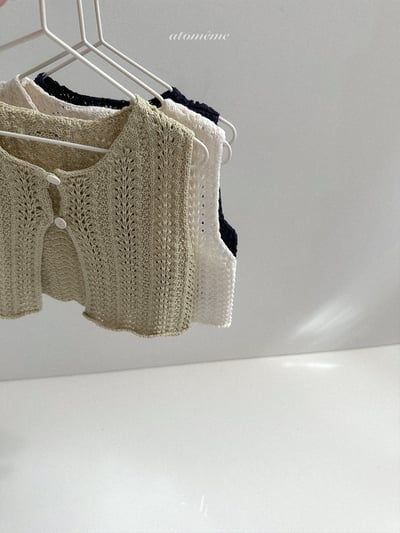Atomeme41｜(70-110) 針織排扣背心7