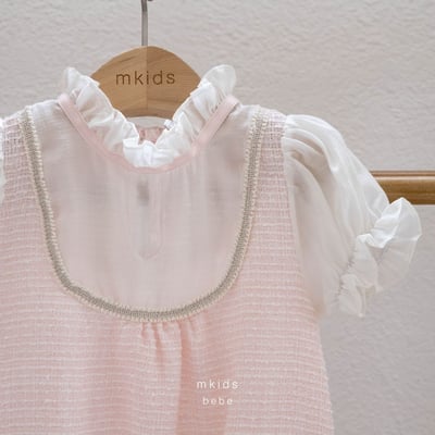 M-KIDS42｜(65-80cm) 雪紡小香風包屁衣9