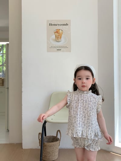 JE47｜(73-100cm) 無袖碎花套裝13