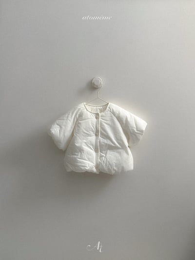 AT12｜(70-110) 奶油小碎花澎澎鋪棉外套3