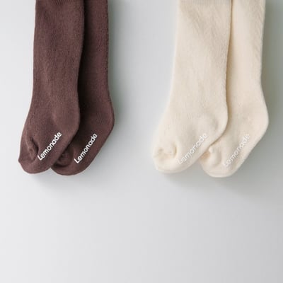 LEMONADE58｜(55cm-85cm) 2色透氣長襪兩雙組4