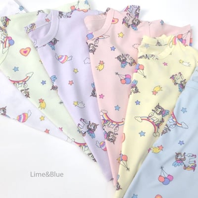 LIME&BLUE27｜(80-118cm)  可愛獨角獸套裝5