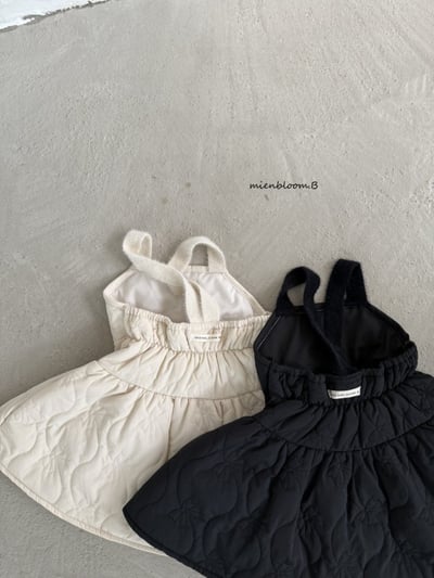 Bloom.b46｜(85cm-125cm) 蝴蝶結印花絎縫洋裝3