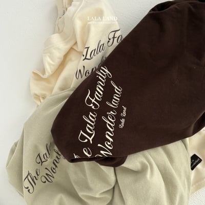 lala land81｜(mom) 3色簡約英字上衣7