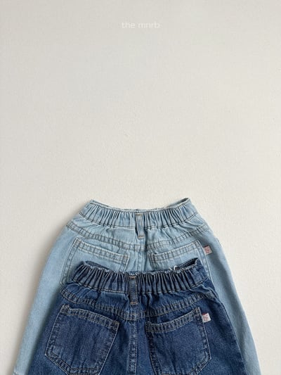 MiniRobe23｜(70-110) 壓紋牛仔短褲7