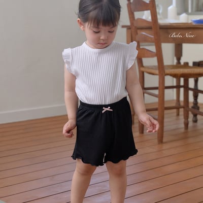 bebe nine25  (65cm-115cm) 3色彈力木耳邊打底褲9