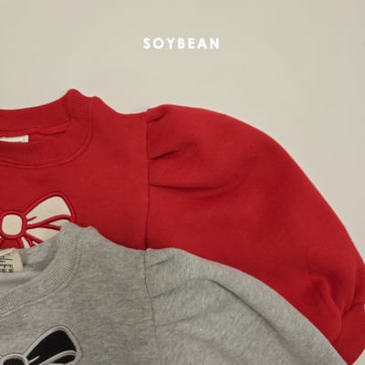 Soybean26｜(75cm-118cm) 蝴蝶緞帶印花公主袖洋裝3