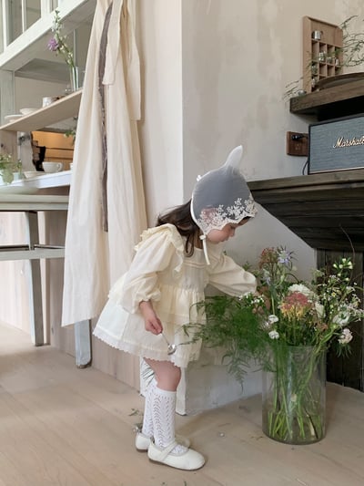 jenny bébé｜(66-90cm) 棉質飛袖蛋糕裙包屁衣8