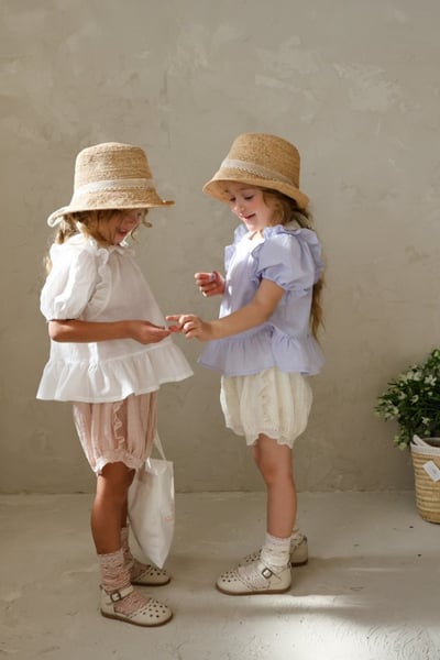 FLO01｜(75-140) 2色兩色蕾絲燈籠褲3