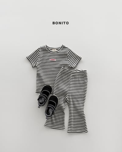 Bonito20｜(75cm-125cm) 2色小標條紋線條套裝5