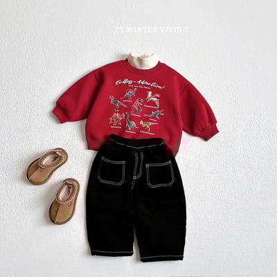 vivid54｜(78cm-125cm) 恐龍印花休閒上衣4