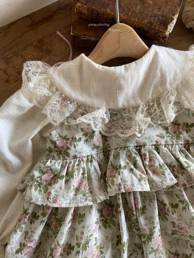 Anne Shirley12｜(1y-5y) 1色春日碎花綁帶洋裝14