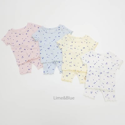 LIME&BLUE17｜(80-118cm)  水彩噴畫居家服1