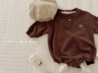 Valubebe32｜(65-80) B英字包屁衣7