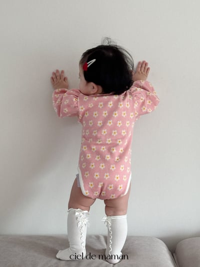 Cieldemaman｜(3-15m) 春天花朵包屁衣21