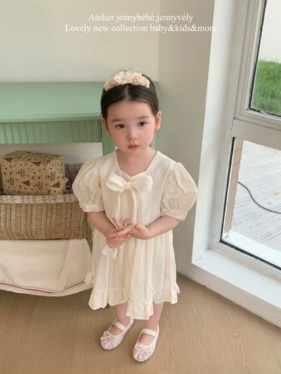 JE13｜(66-120cm) 蝴蝶結緞帶包屁洋裝8