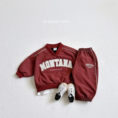 vivid09｜(78cm-125cm) 運動風磨毛縮口褲5