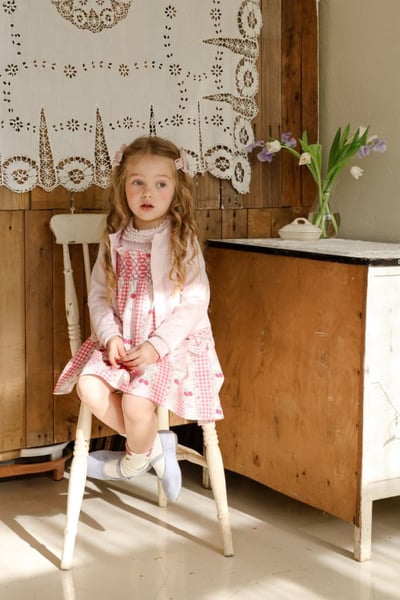 FLO10｜(75-140) 3色櫻桃碎花細肩洋裝20