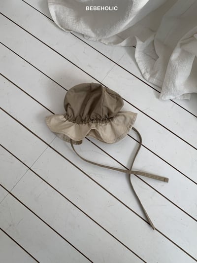 Bebe holic03｜(3m-18m) 拚色漁夫綁帶帽4