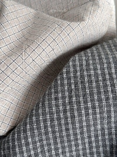 MiniRobe42｜(70-110) 無袖格紋拉鍊連身衣2