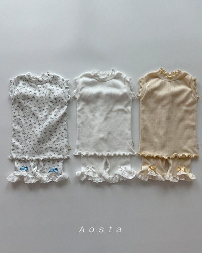 AOSTA39｜(6m-5y) 3款山茶花蕾絲邊褲4