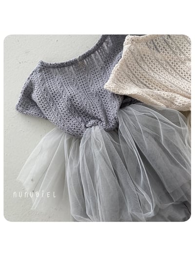 NUNU BIEL32｜(65-115cm) 鏤空編織衫/包屁裝4