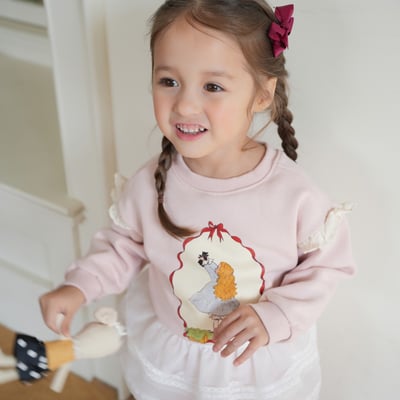 neneru18｜(70cm-125cm) 2色甜美印花休閒上衣7