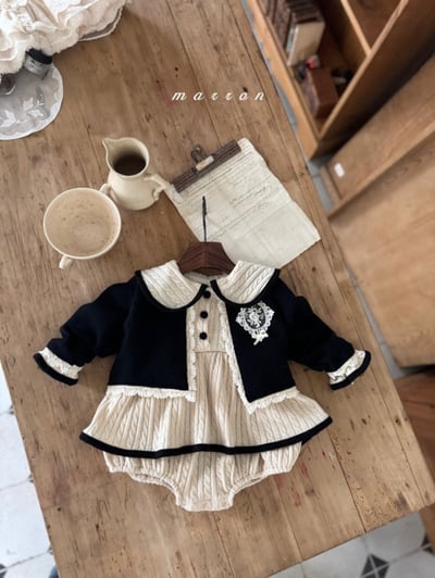 Marron 34｜(1y-6y) 法式蕾絲開襟外套11