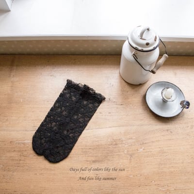 M-KIDS57｜(65-115cm) 無根蕾絲長襪6