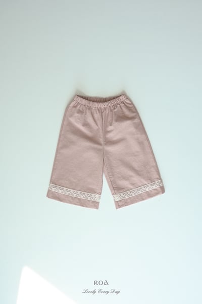 ROA17｜(6m-18m) 2色蕾絲滾邊長褲3
