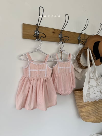 Marron07｜(3m-18m 1y-6y) 花園蕾絲邊包屁衣/洋裝5