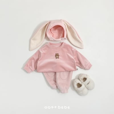 Oottbebe08｜(1y-7y) 絲絨小熊上衣9