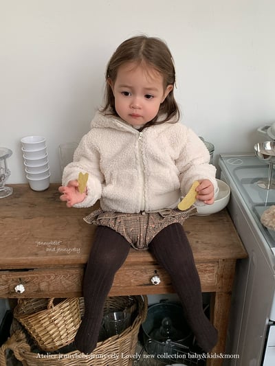 JE 655｜(80-110cm)  兔耳羊羔毛外套19