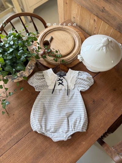 Marron01｜(3m-18m) 蕾絲蘋果套裝12