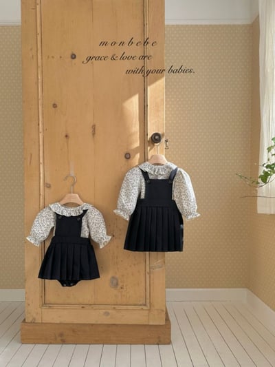MONBEBE14｜(3m-24m) 吊帶百褶裙包屁褲7