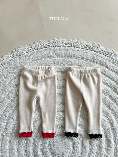 thelala38｜ (1y-6y) 撞色層次捲邊內搭褲3